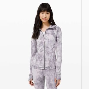 Lululemon Hooded Define Jacket Sz 12 *Nulu Diamond Dye Stargaze Pitch Grey